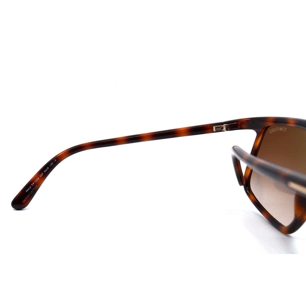 TOM FORD MERYL TF1038/S 52F HAVANA BROWN AUTHENTIC SUNGLASSES - Picture 12 of 15